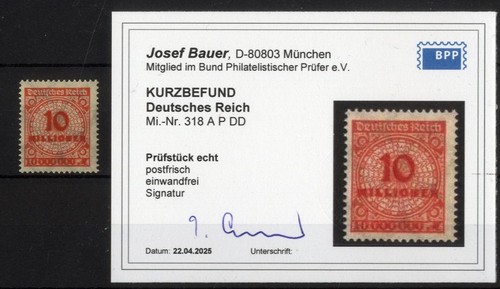 Deutsches reich 318 - p, dd