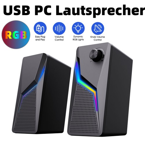 Computer soundbar usb rgb - pc,