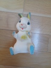 Rubbertoys Made in Italy Hase Figur Quietschtier Vintage