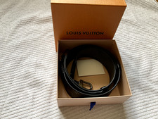 LOUIS VUITTON Wende- Schulterriemen (breit) grau-schwarz/schwarz-grau