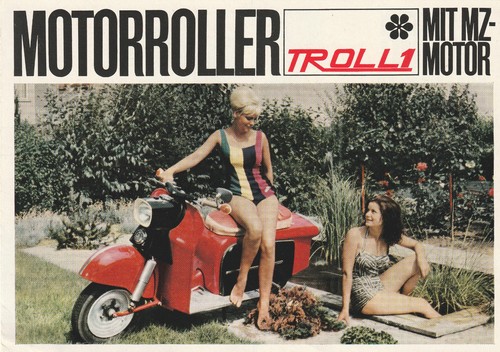 Ddr prospekt motorroller troll - prospekt,