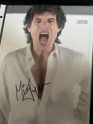 Originalautogramm mick jagger - originalautogramm,