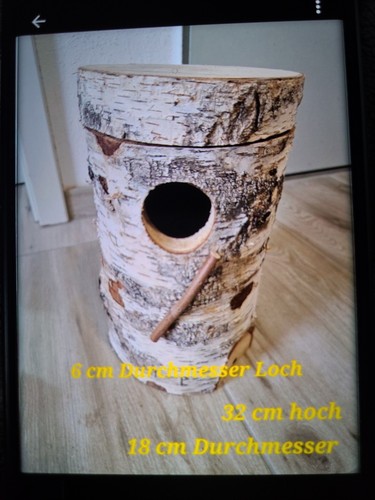Nistkasten nisthöhle birke - nistkasten,,