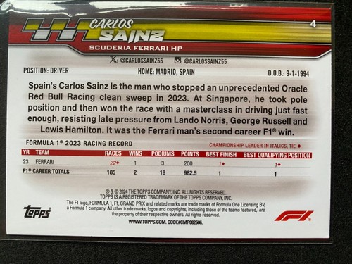 2024 topps paddock - paddock, pass