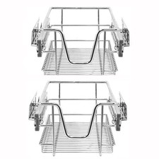 2er Set Einbauschublade 30cm Teleskopschublade Korbauszug für Küchenschrank A84