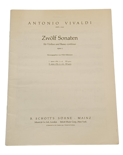Antonio vivaldi zwolf sonaten - vivaldi,