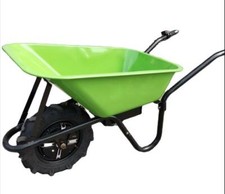 NEU Elektro Akku Schubkarre 150kg Zuladung 80L 500W Bürstenloser Motor Garten