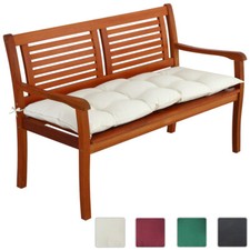 DETEX® Bankauflage Sitzkissen Visko-Effekt Rückenlehne Gartenbank Bank Kissen