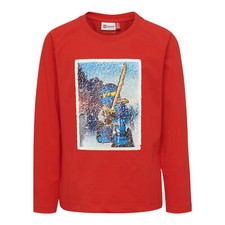 LWTiger 652 – LEGO® NINJAGO ® Junge Langarmshirt Wende Pailletten rot