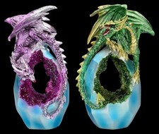 Drachen Figuren 2er Set -