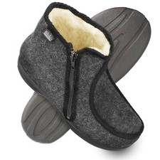 Herren Filz Hüttenschuhe mit