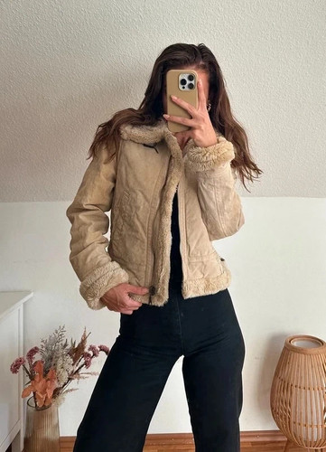 Vintage lederjacke afghan - vintage,