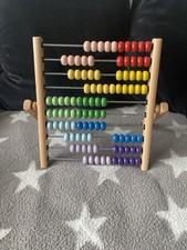  Rechenrahmen, Rechenschieber, „WIE NEU“ Kinder Rechnen Holz, Kugeln, Ikea 