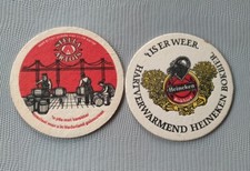 2 Alte Bierdeckel_Bierfilz -