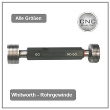 Lehrdorn G1/8" / G1/4" bis G2" Gewindelehrdorn Whitworth - Rohrgewinde - Zoll