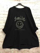 Damen Long Shirt Tunika Lagenlook Übergröße A-Linie Nieten 46 48 50 NEU