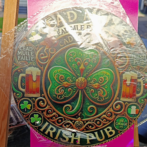 Irish pub retro deko schild - irish,