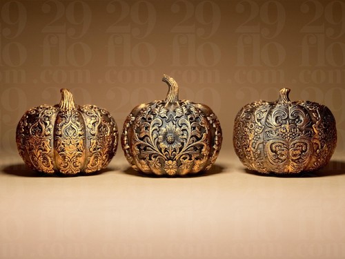 Set ornamental pumpkins - pumpkins, |