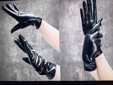 Kurze lackhandschuhe - kurze,