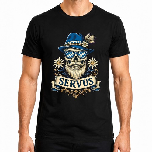 Servus totenkopf bart - totenkopf,