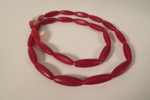 Alte böhmische glasperlen rot - alte,