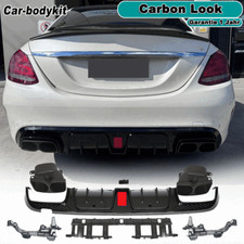 Carbon Look Rear Diffuser For