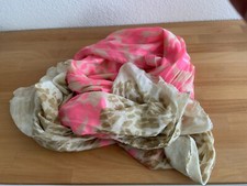 Tuch Schal TOP Camouflage Pink Beige Creme Baumwolle 170 X 95 cm