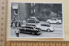 Foto Photo Auto Oldtimer Mercedes Ponton Polizei VW Käfer Cabrio Unfall Polizist