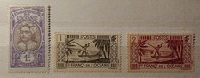 Briefmarken Französisch Ozeanien 3 Marken