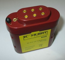 Kahlert 60897 Batteriebox mit Kappe für 3x1,5 Volt Batterien   *NEU/OVP*