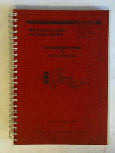 Ersatzteilpreisliste für