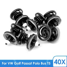 40x Clips Verkleidung Innen Befestigung Türpappen für VW T25 T3 Bus Golf Polo