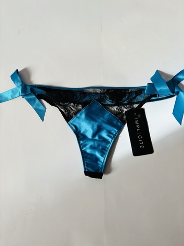 String satin und spitze - string,