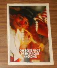 Seltene Werbung CHOCOMEL Clown