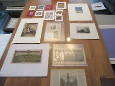 14x alter Litho`s Lithographien Zeichnungen Stiche Bilder tw. signiert rar