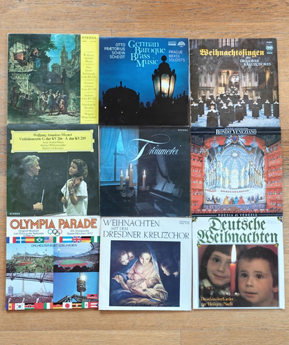 Sammlung von schallplatten - sammlung,