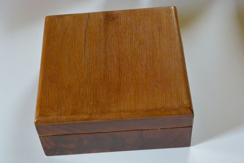 Schatulle aus mahagonifurnier - aus,