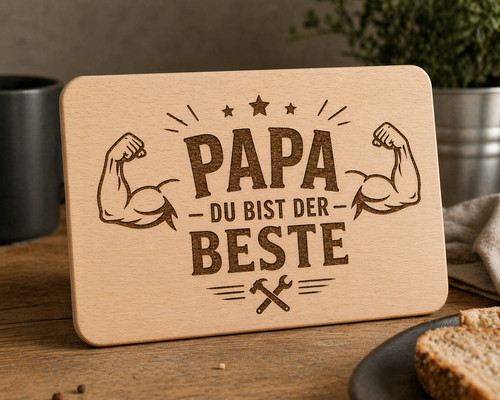Frühstücksbrettchen papa - frühstücksbrettchen,