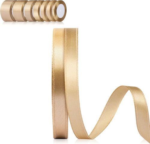 Satinband gold 10mm - satinband,