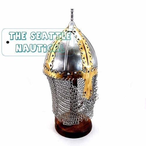 Wikingerhelm mit kettenhemd - mit,