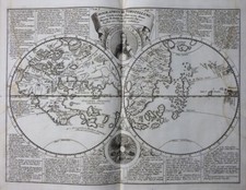 DOPPELMAYR MATHEMATIK WELTKARTE KÜNSTE WISSENSCHAFT KUPFERTAFELN DEUTSCH 1730