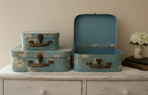 3er set deko koffer box - 3er,