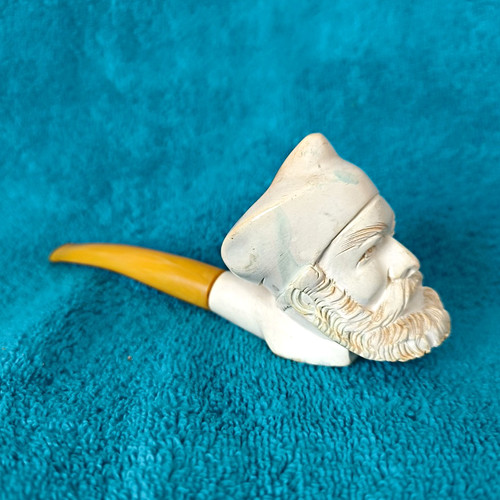 Meerschaumpfeife figurenkopf - meerschaumpfeife,