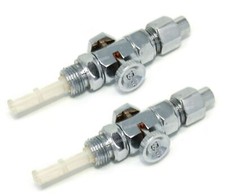 2 x Push Pull 1/4" Benzinhahn
