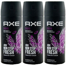 Axe Deo Spray EXCITE 3 x 150ml for man 48H Frische 0% Aluminium Salze Bodyspray