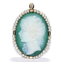 Anhänger Gold Kamee Antik