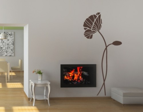 Wandtattoo mohnblume blume - wandtattoo,