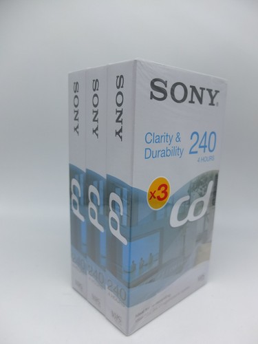 Sony 240 vhs stück neu - sony, cd