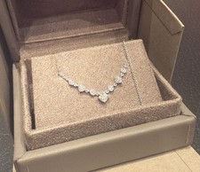 18K Weißgold Kette - 0,34ct