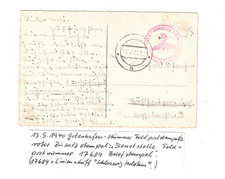 8F Feldpost 17684 Gotenhafen apt.Polen Stp.13.5.1940 Linienschiff Schleswig-Hols